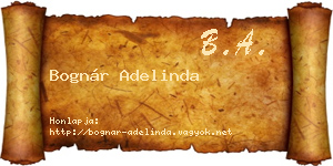 Bognár Adelinda névjegykártya